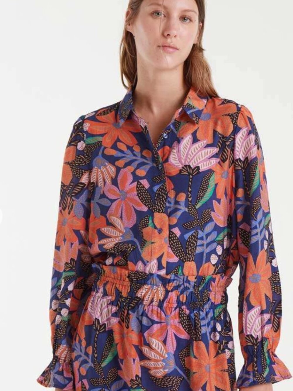NWOT Compania Fantastica Lightweight crepe shirt XS